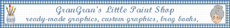 A variety of animated signatures, quilt squares, banners and more are available at GranGran's Little Paint Shop
