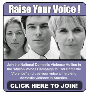 Raise your voice, support the National Domestic Violence Hotline.