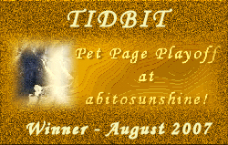 Tidbit won September 2007...thank you!