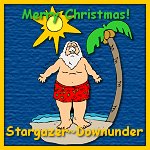 Karen has Santa in the summertime!